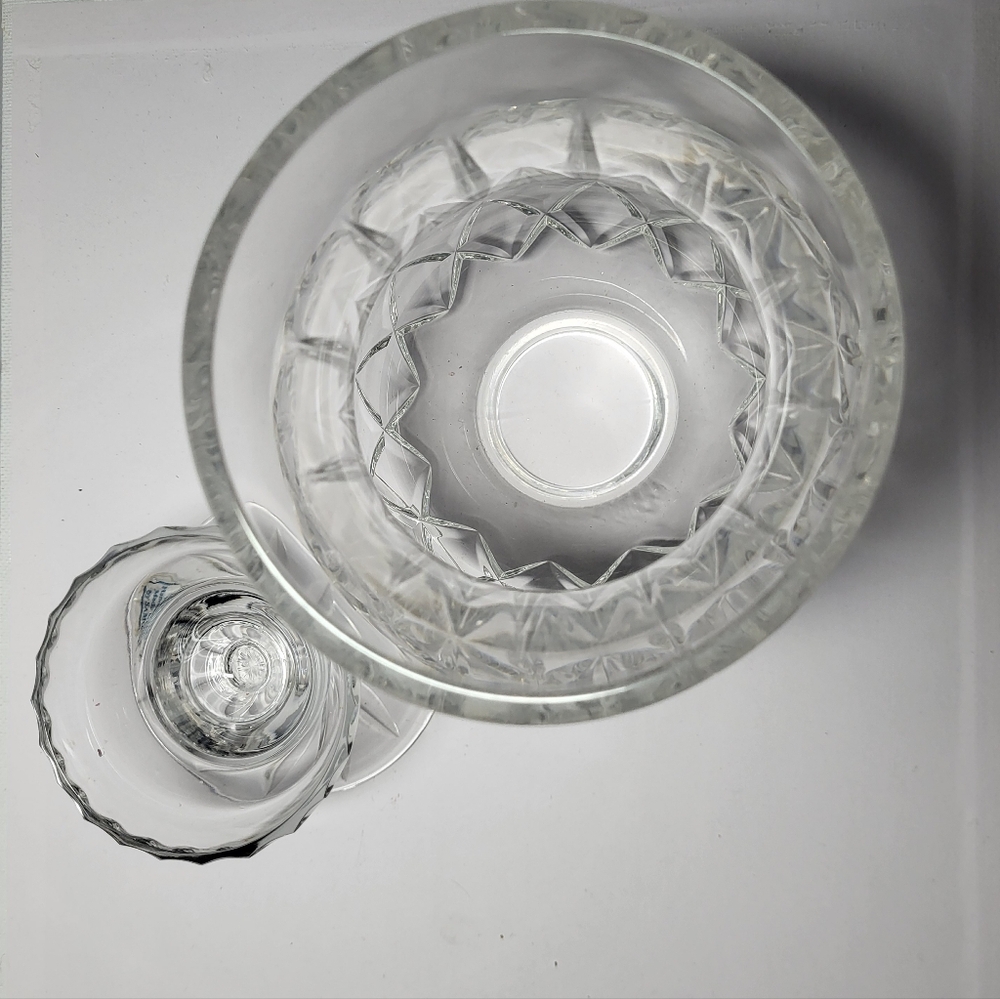 Illusions By Samobor Vintage, 2-piece Hand-Blown Crystal Hurricane Candle Holder - Picture 6 of 10